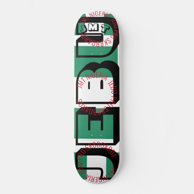JEBU JMT NIGERIA 8 1/4" Skateboard Deck (Vorderseite)