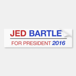JED BARTLET Autoaufkleber 2016!