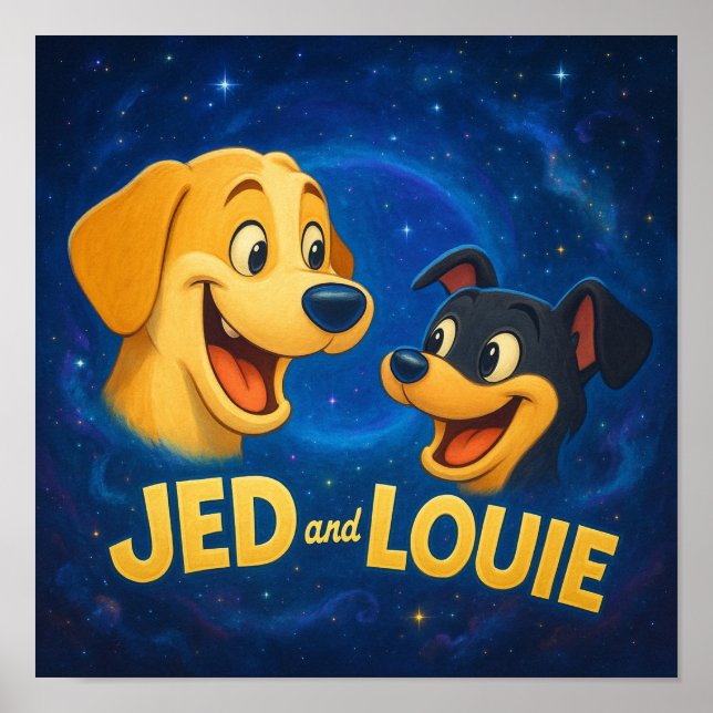 "Jed & Louie" Poster (Vorne)