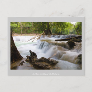 Jed Saonoi-Wasserfall Thailand Postkarte