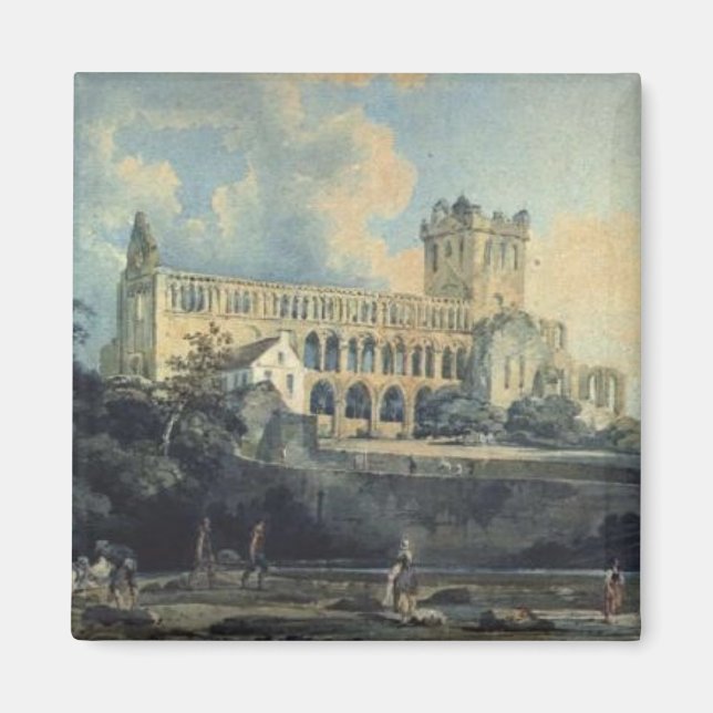 Jedburgh Abbey von Thomas Girtin Magnet (Vorne)
