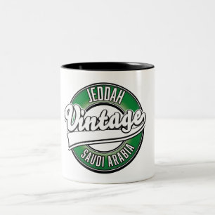 jeddah saudi arabia Logo Zweifarbige Tasse
