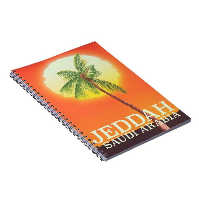 Jeddah Saudi Arabien Reiseplakat Notizblock (Rechte Seite)