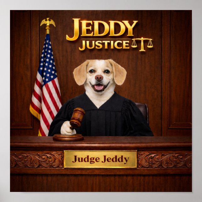 "Jeddy-Justiz" Poster (Vorne)