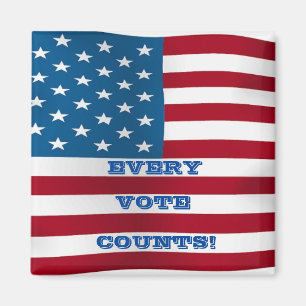 Jede Abstimmung zählt! - Sq. Magnet