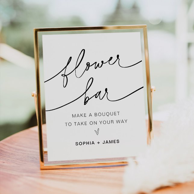 JEDE Blume Bar, Ihr Bouquet-Zeichen Poster (Von Creator hochgeladen)