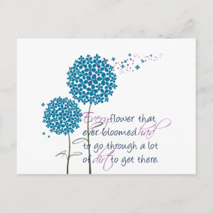 Jede Blume, die jemals blühte... Postkarte