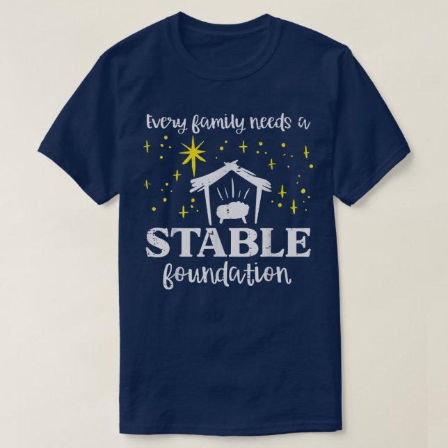 Jede Christliche Familienstiftung Jesus Chr T-Shirt (Design vorne)