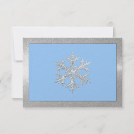 Jede Colour Icy Snowflakes Party Einladung