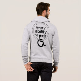 Jede Fähigkeit gehört | Inklusiver Minimalismus Hoodie
