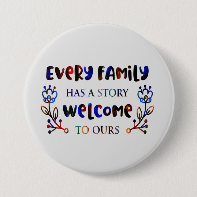 Jede Familie hat eine Geschichte, Willkommen bei u Button (Vorderseite)