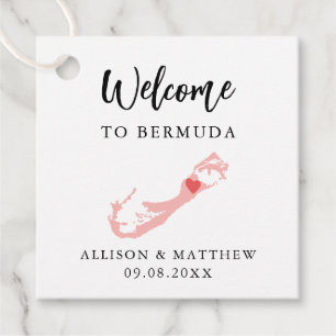 Jede Farbe Bermuda Hochzeitungs-Begrüßungstasche Geschenkanhänger