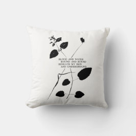 JEDE FARBE! Blut und Wasser - Poesie Kissen