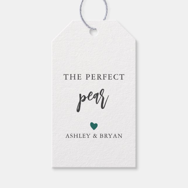 Jede Farbe die perfekte Birne-Markierung, die haus Geschenkanhänger (Vorderseite)