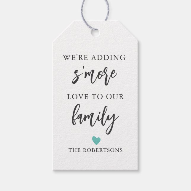 Jede Farbe, die wir unserer Familie hinzufügen, br Geschenkanhänger (Vorderseite)