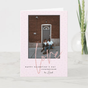 Jede Farbe   Frohe Valentinstag-Foto Karte
