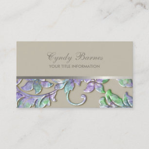 Jede Farbe mit farbiger Damaskus-Visitenkarte Visitenkarte