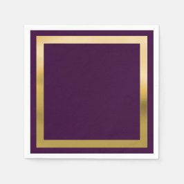 Jede Farbe mit "Gold"-Grenze Serviette