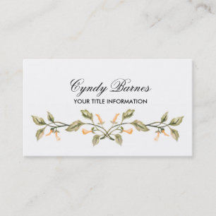 Jede Farbe mit Orange Trumpet Vine Business Card Visitenkarte