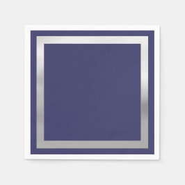 Jede Farbe mit "Silber"-Grenze Serviette