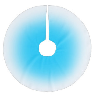 Jede Farbe mit weißem Ombre-Baumrock Polyester Weihnachtsbaumdecke