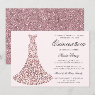 JEDE FARBE - Quinceanera Birthday Einladung