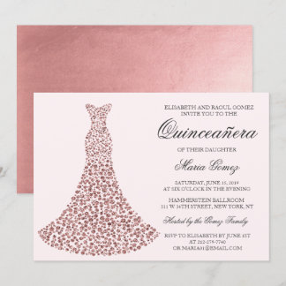 JEDE FARBE - Quinceanera Birthday Einladung