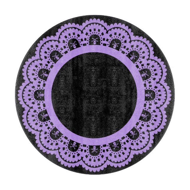 JEDE FARBE! Skull Lace Cutting Board Schneidebrett (Vorderseite)