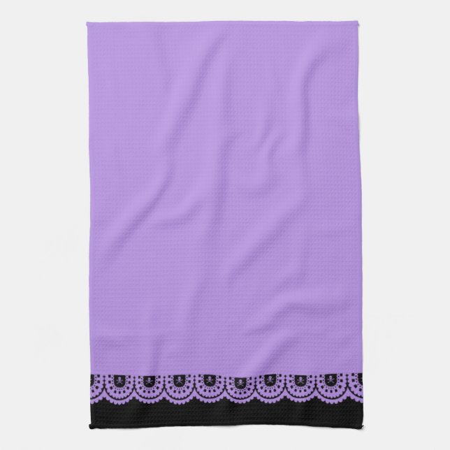 JEDE FARBE! Skull Lace Teetuch Geschirrtuch (Vertikal)