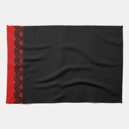 JEDE FARBE! Teetuch aus schwarzem Skull Geschirrtuch