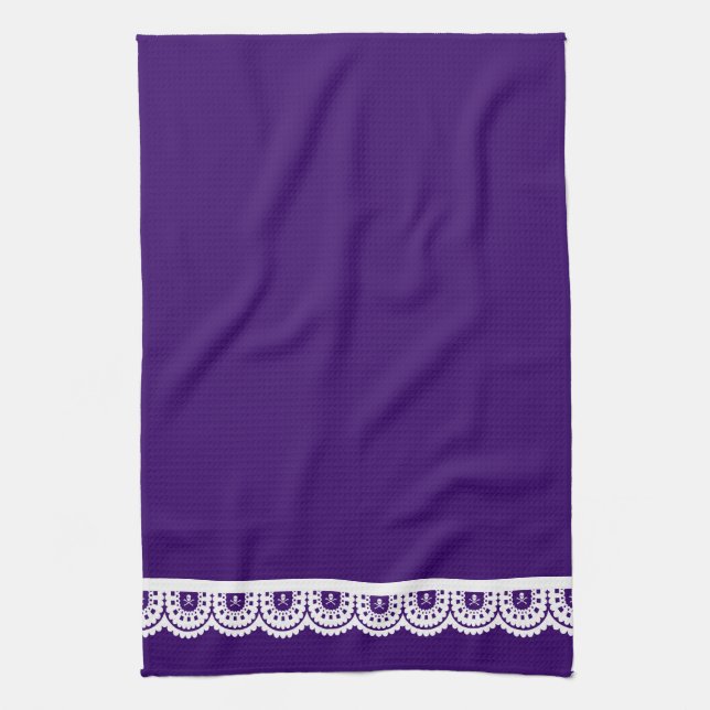 JEDE FARBE! Teetuch aus weißem Schädel Geschirrtuch (Vertikal)