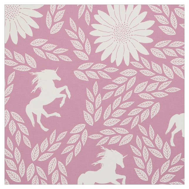 Jede Farbe wird als rosa Elfenbeinblume angezeigt Stoff (Muster)