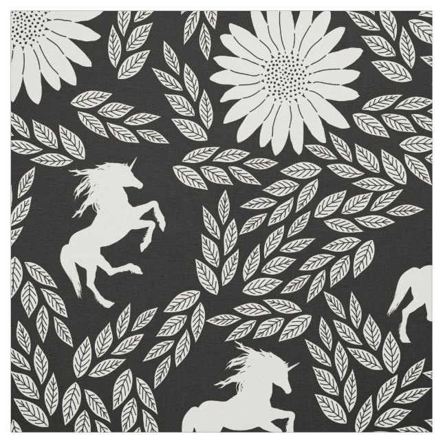 Jede Farbe wird als Schwarzes Elfenbein Unicorn Bl Stoff (Muster)