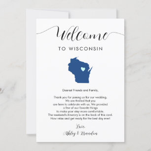 Jede Farbe Wisconsin Hochzeitstag Begrüßungsreise
