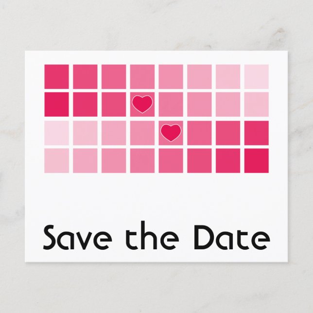 Jede farbmoderne Typografie Save the Date Flyer (Vorne)