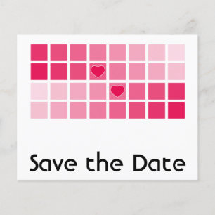 Jede farbmoderne Typografie Save the Date Flyer