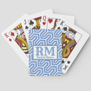 Jede Farbmonogramm Spielkarten