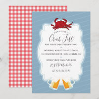 Jede Gelegenheit Crab Fest Party Einladung