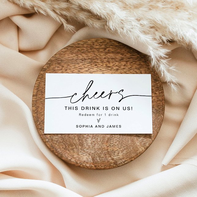 JEDE Hochzeit Dieses Getränk ist auf unserer Ticke Visitenkarte (Von Creator hochgeladen)