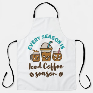 Jede Jahreszeit ist Eiskaffee-Saison Schürze