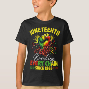 Jede Kette seit 1865 Juneteenth Freiheit brechen T-Shirt