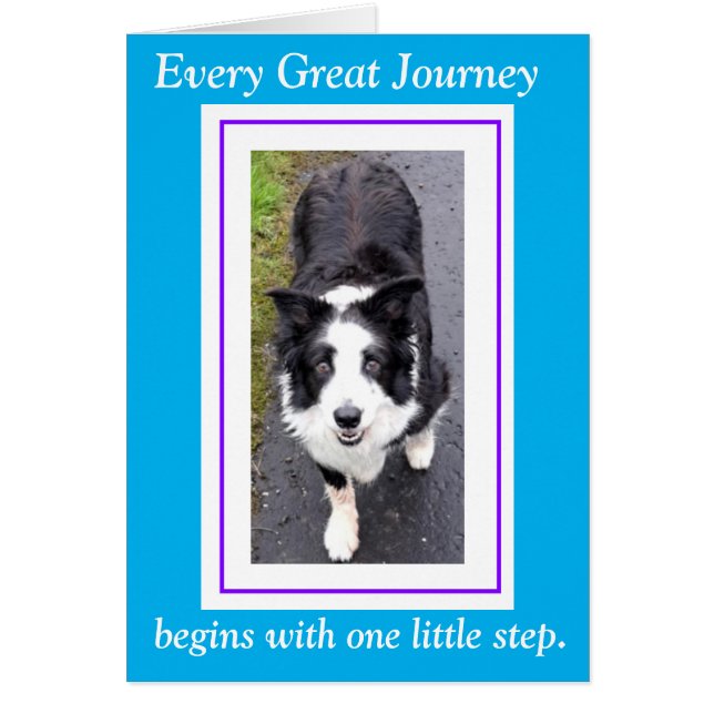 Jede lange Reise beginnt mit einem kleinen Schritt (Vorne)