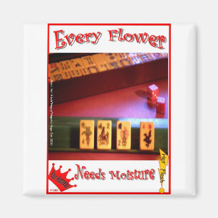 Jede Mahjong Blume benötigt Feuchtigkeit! Magnet
