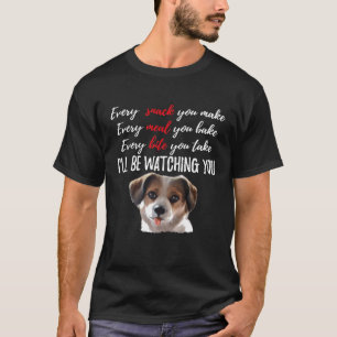 Jede Mahlzeit Bake Funny Jack Russell Terrier Dog T-Shirt