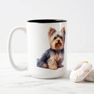 Jede Mahlzeit, die Sie machen Funny Yorkie Yorkshi Zweifarbige Tasse