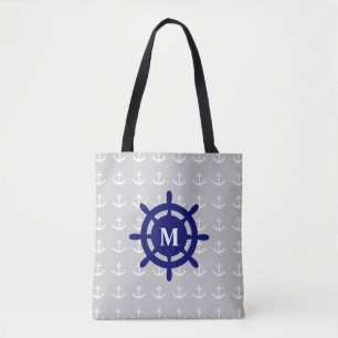 Jede monogramm-Nautic-Ankertasche