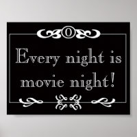Jede Nacht ist das Movie Night Poster