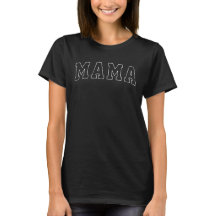 Jede Niedliche schwarze Retro-Mama MAMA-T - Shirt