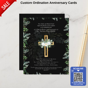 JEDE Ordination Jahrestag Einladung Black Gold