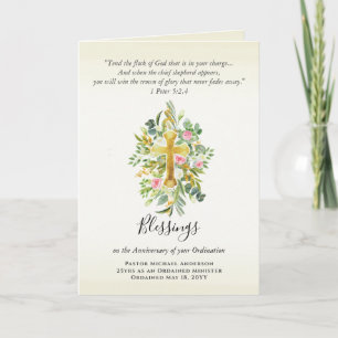 JEDE ORDINATION JAHRESTAG PriesterPastor Minister Karte